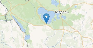 Map Zanaroch, Myadelskiy r-n MINSKAYA OBL.