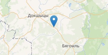 地图 Dobrun, Dokshickiy r-n VITEBSKAYA OBL.