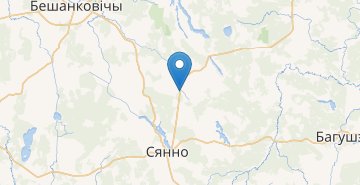 Mapa Belaya Lipa, Sennenskiy r-n VITEBSKAYA OBL.