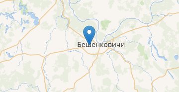 Map Komoski, Beshenkovichskiy r-n VITEBSKAYA OBL.