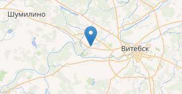 Mapa Bolshye Lottsy (Vytebskyi r-n)