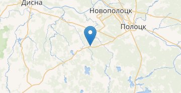 Map Pashutino, Polockiy r-n VITEBSKAYA OBL.