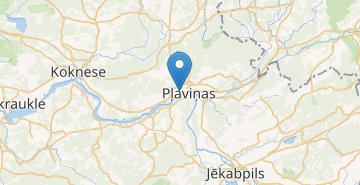 地图 Plavinas