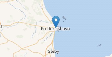 Mapa Frederikshavn