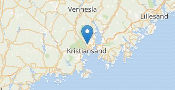 Map Kristiansand