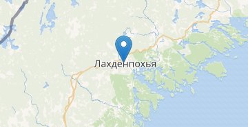 地图 Lahdenpohya, Kareliya